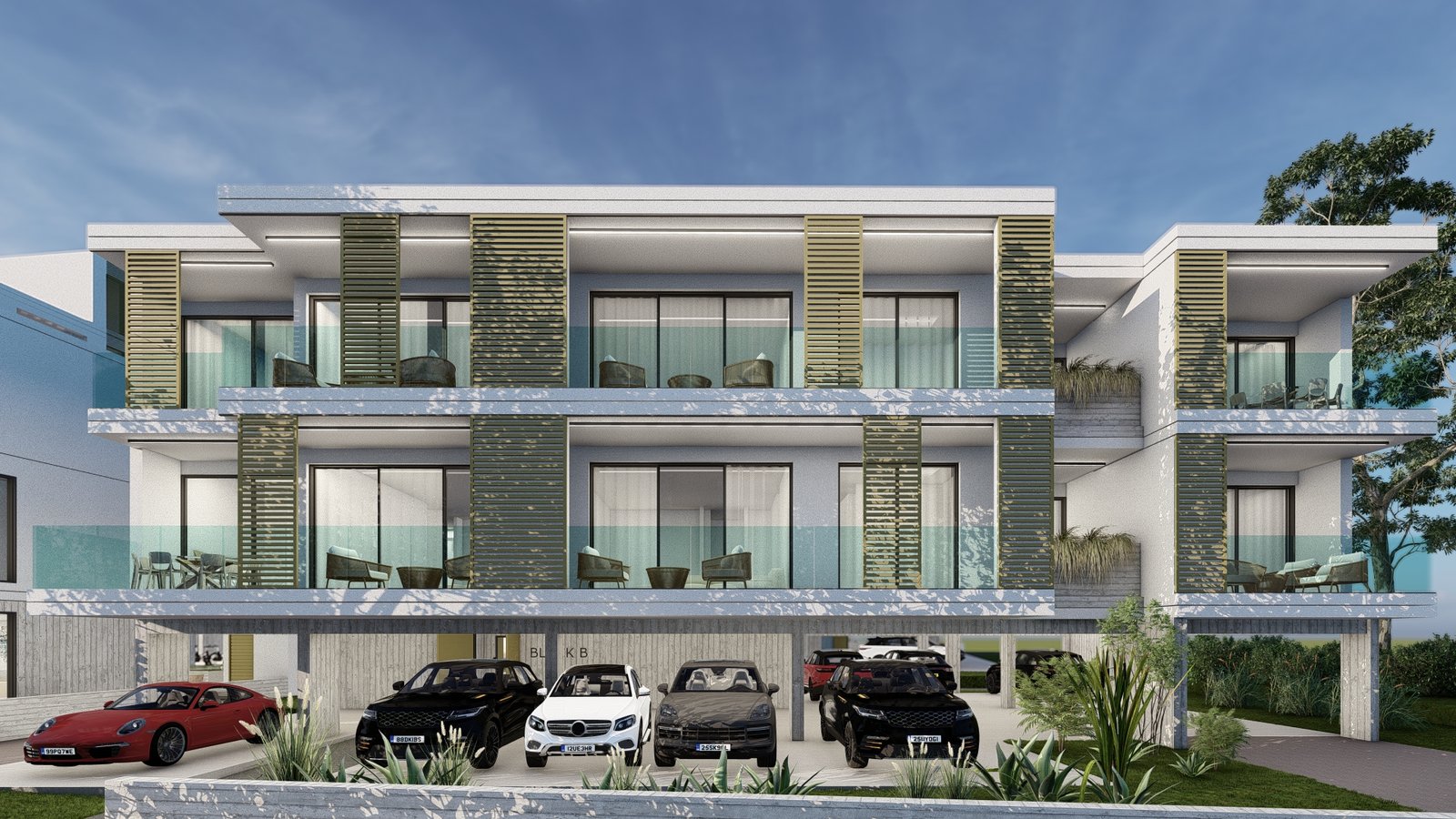 CGI's of Kato Paphos 2 bedroom apartments