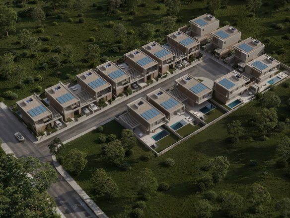 Site plan of the new project in Geroskipou