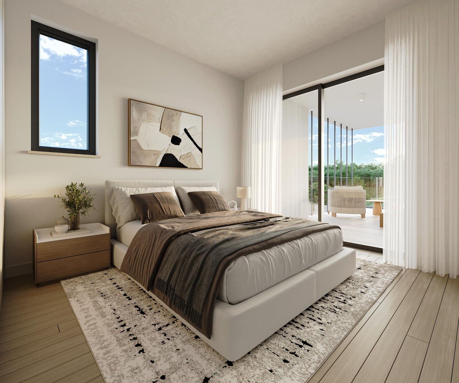 Bedroom of 2 Bedroom Apartment in geroskipou