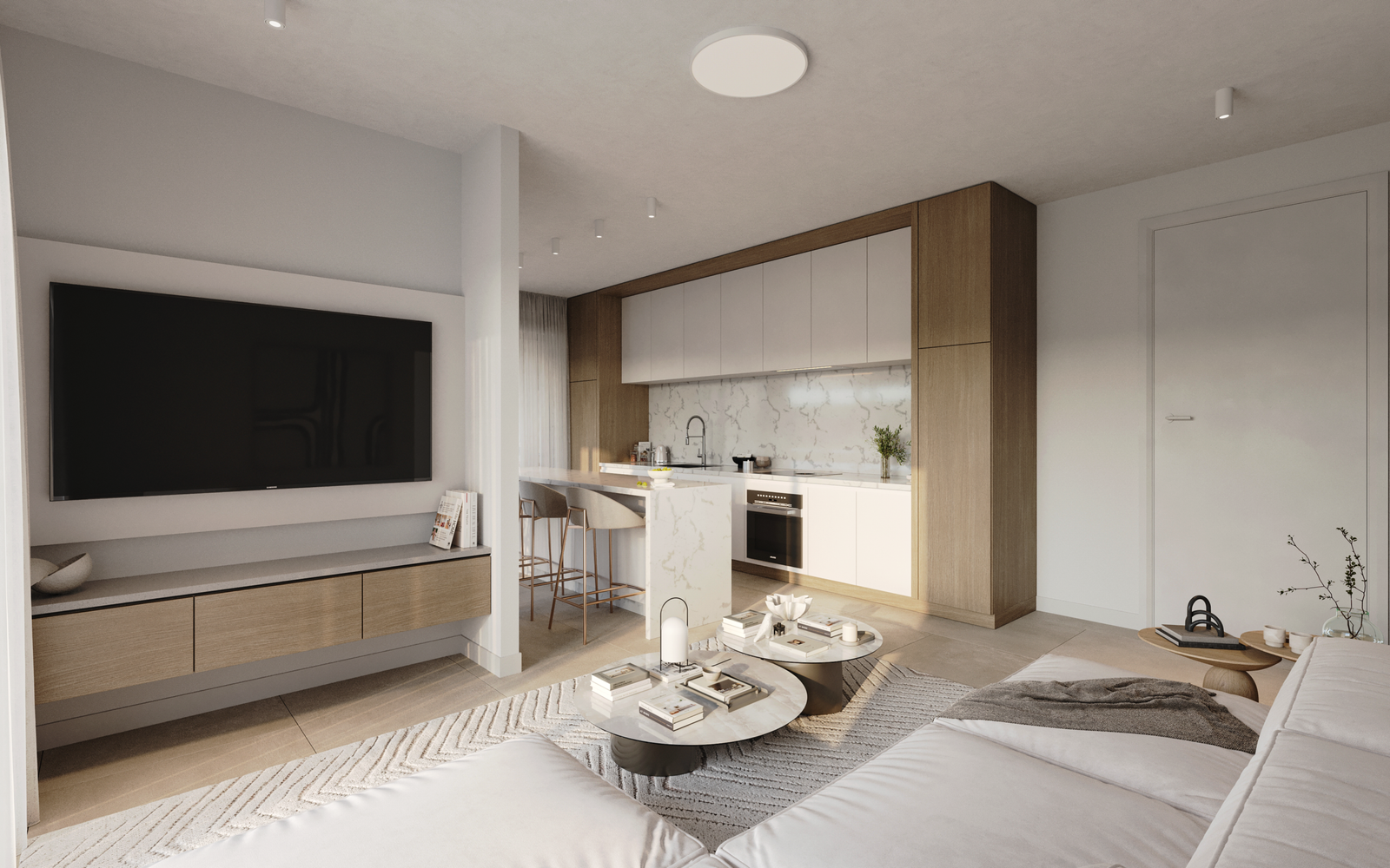 Kitchen-lounge of 2 bedroom Apartment in Geroskipou Kitchen-lounge of 2 bedroom Apartment in Geroskipou