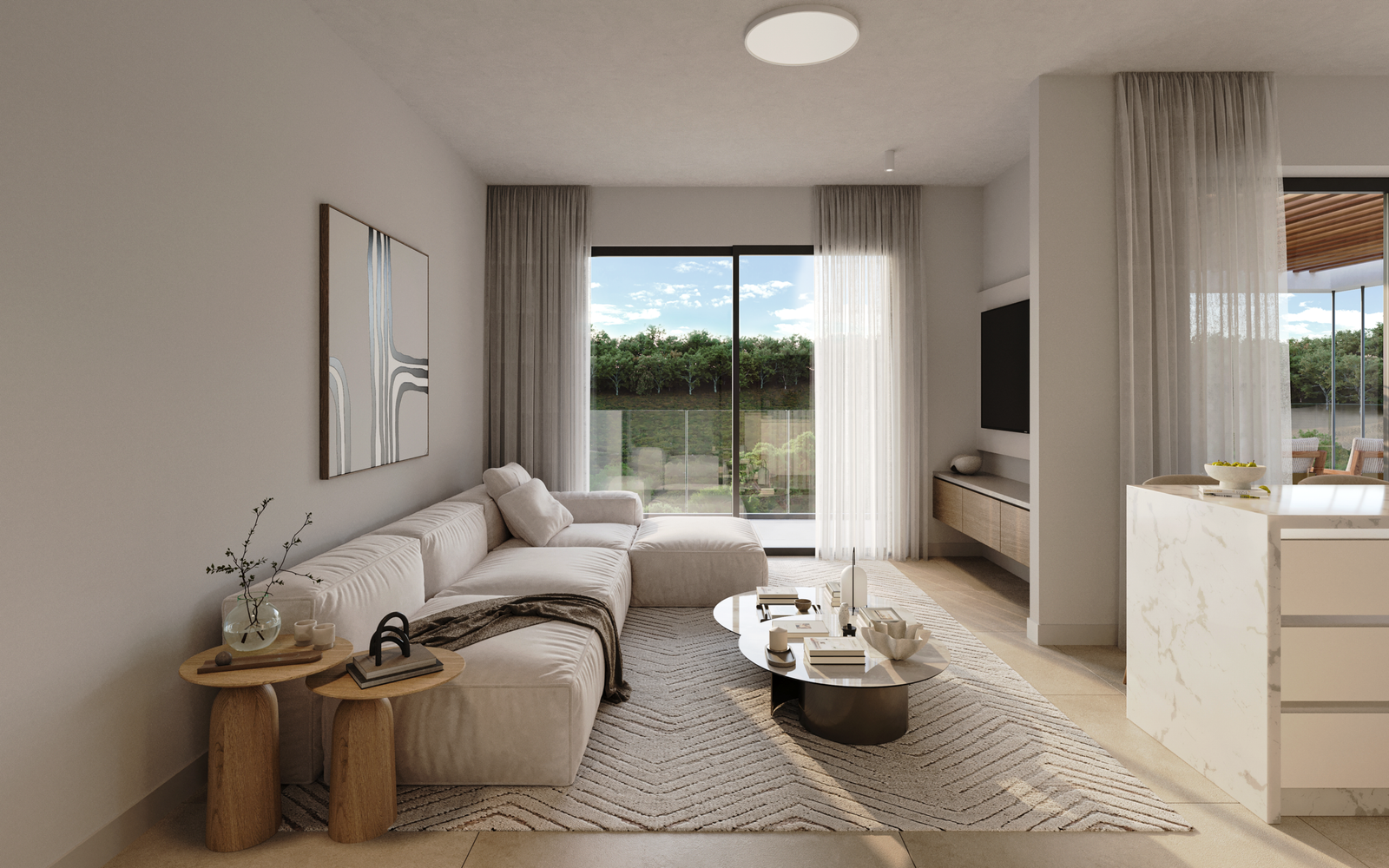 lounge of 2 bedroom Apartment in Geroskipou lounge of 2 bedroom Apartment in Geroskipou