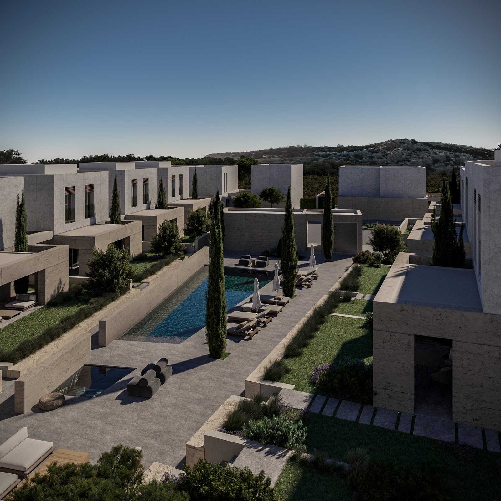 2 bedroom Luxury villas on close to the sea in geroskipou