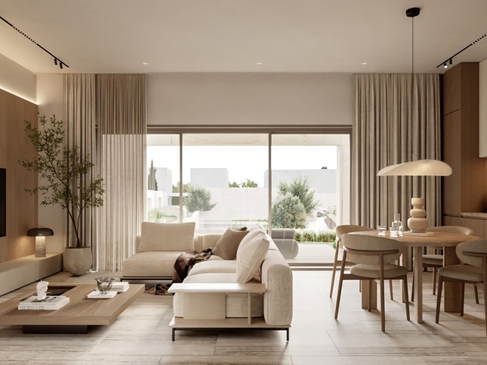 living area in Modern 2 bedroom Villa in Geroskipou