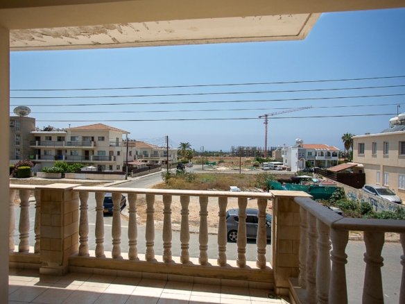 balcony of 2 bedroom apartment in tombs of the kings paphos