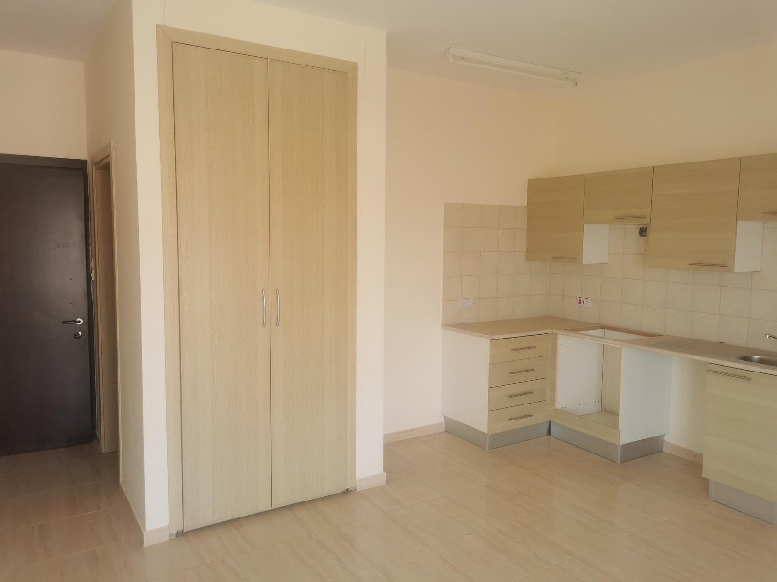 Kitchen -lounge of studio in Peyia