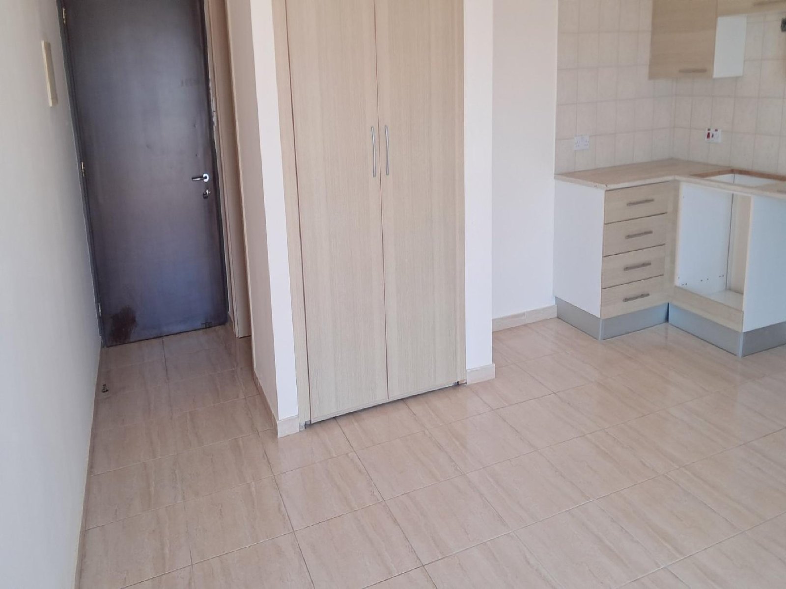 Kitchen -lounge of studio in Peyia