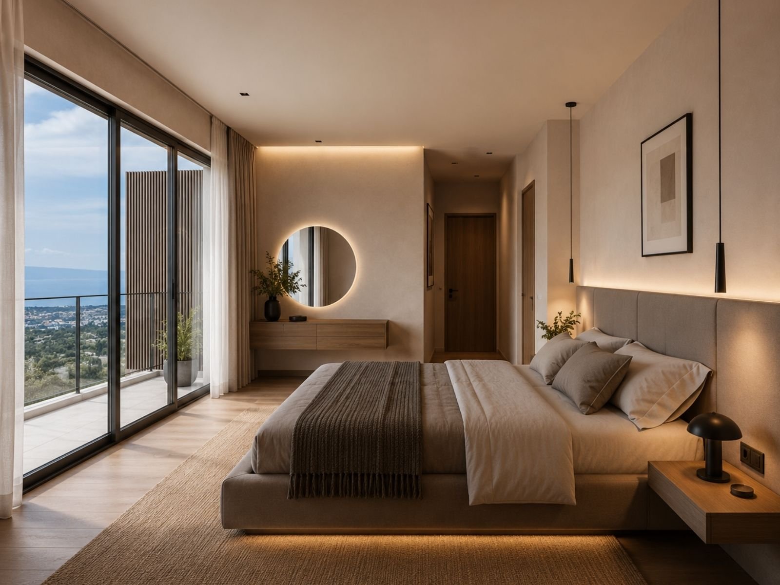 Bedroom of Luxury 5 Bedroom Villa with Panoramic seaviews in Tsada with 5 % vat Bedroom of Luxury 5 Bedroom Villa with Panoramic seaviews in Tsada with 5 % vat