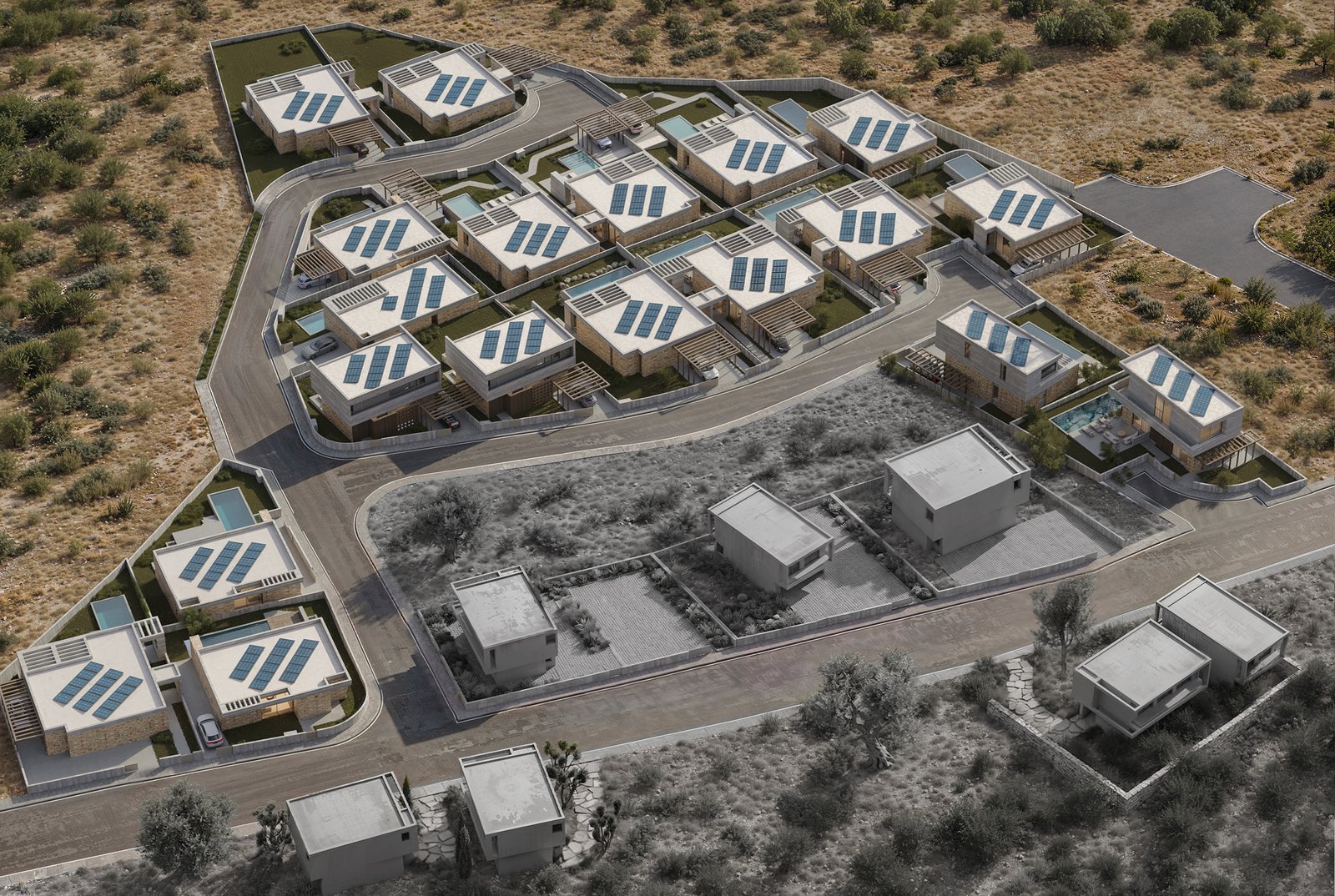 Luxury 4 bedroom Villas in st-george Peyia with sea views