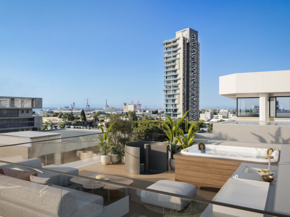 Rooftop of 1 bedroom apartment in ayios ioannis limassol off plan