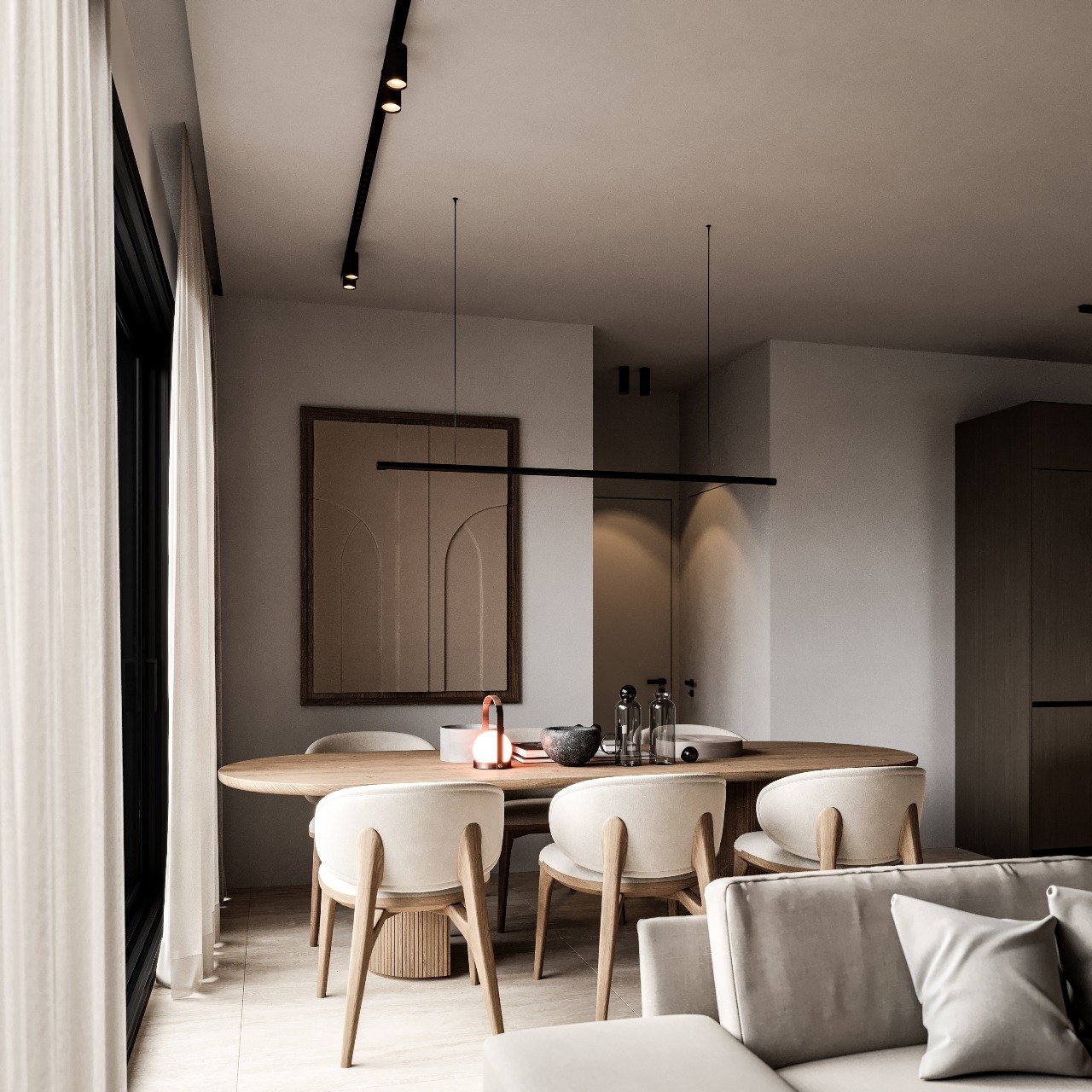 Living room Of 1 Bedroom Kato paphos apartment