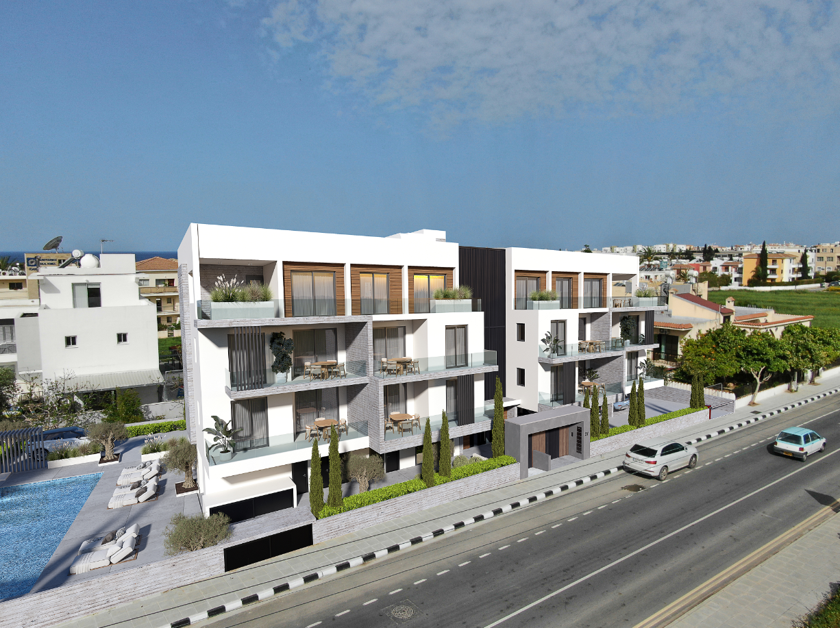 building View of 2 bedroom Apartment in tombs of the kings , paphos