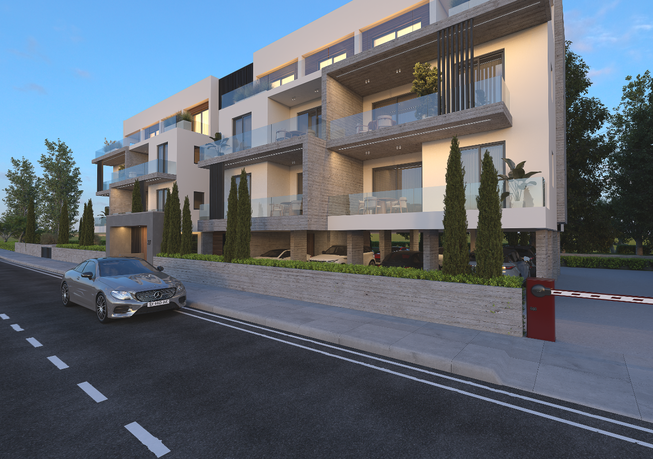 Pool View of 2 bedroom Apartment in tombs of the kings , paphos
