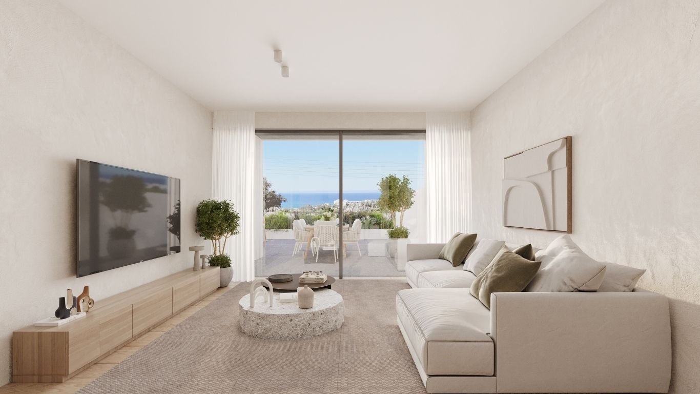 3 bedroom Seaview Apartments with in Kissonerga , Paphos