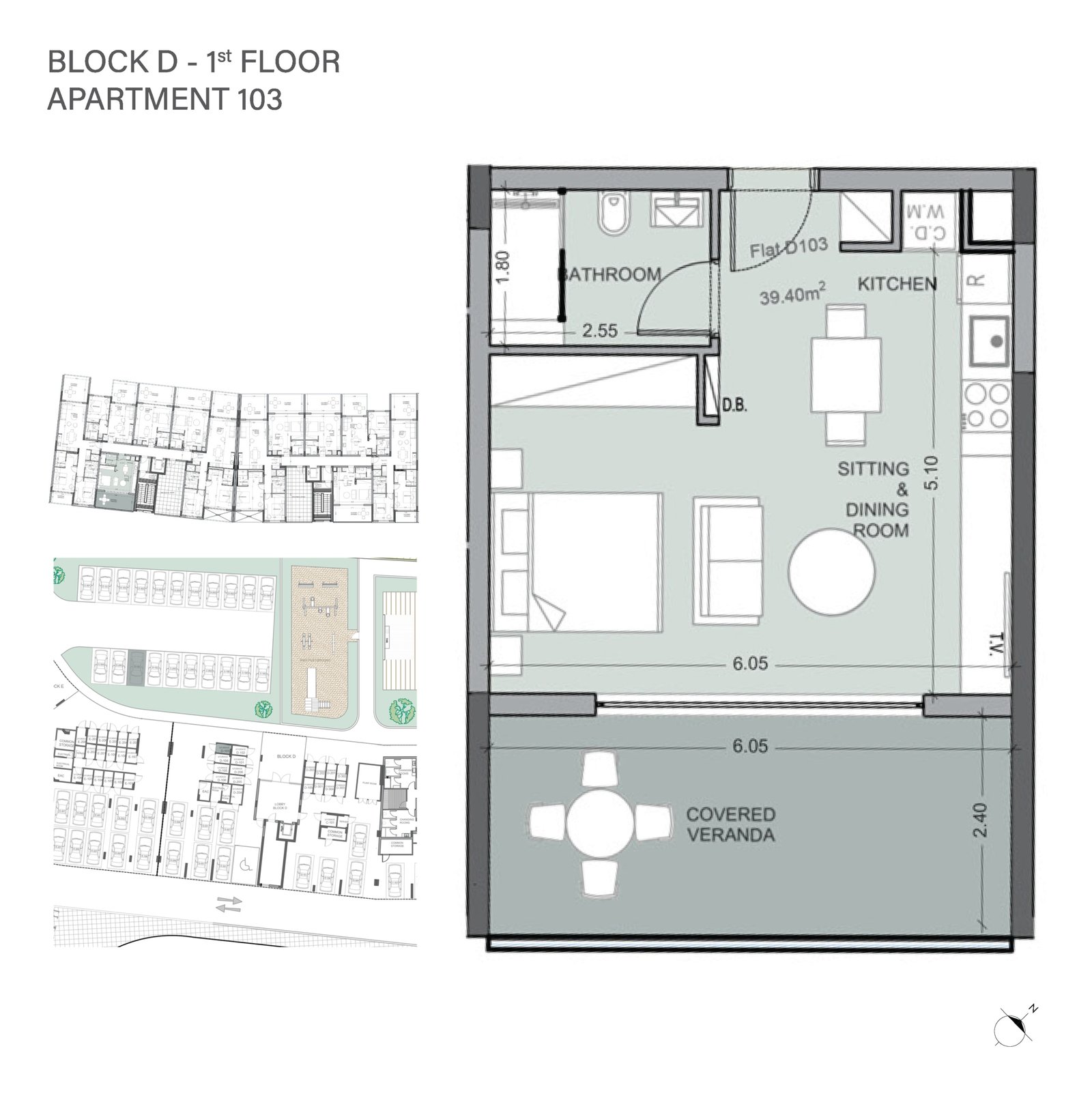 0 Bedroom Studio – Unit 103