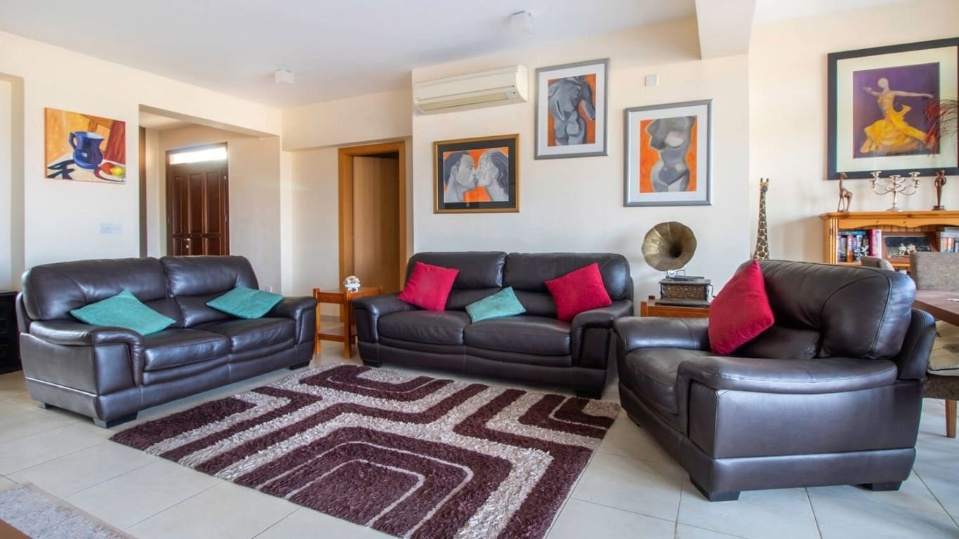 3 Bedroom Ground floor apartment with Seaview's in Aphrodite Hills, Paphos