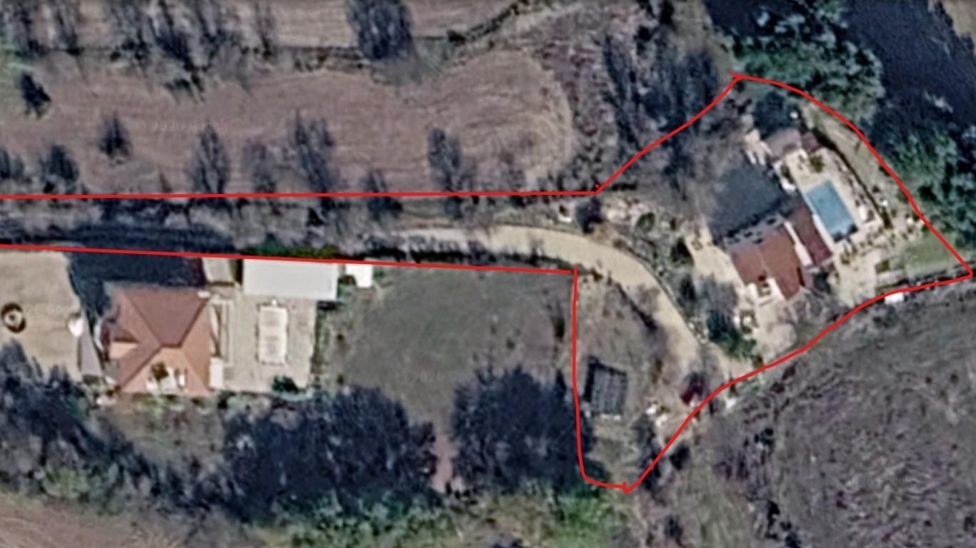 Top view of the 3 Bedroom Villa on a Large plot in Polemi , Paphos Top view of the 3 Bedroom Villa on a Large plot in Polemi , Paphos