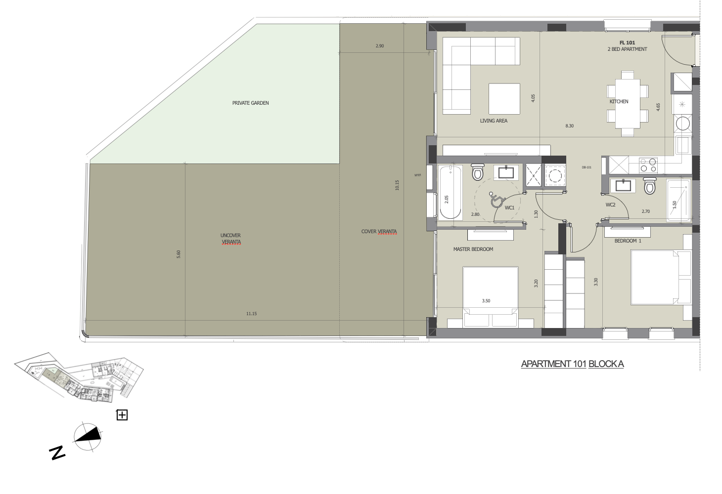 Apartment in Agios Tychonas