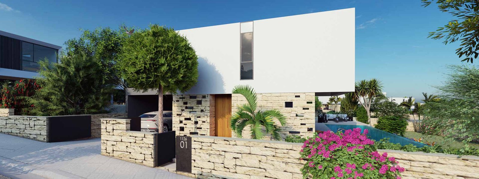 01__1126_01_Type-3C_Front 3 Bedroom Villa in Peyia