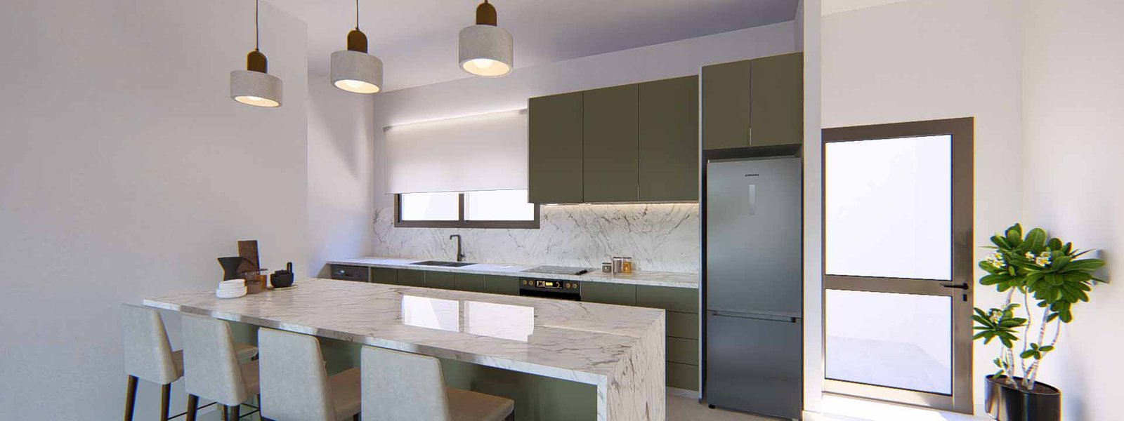 0_3.4_Type-B1-_V27_Kitchen 3 Bedroom Villa in Paphos