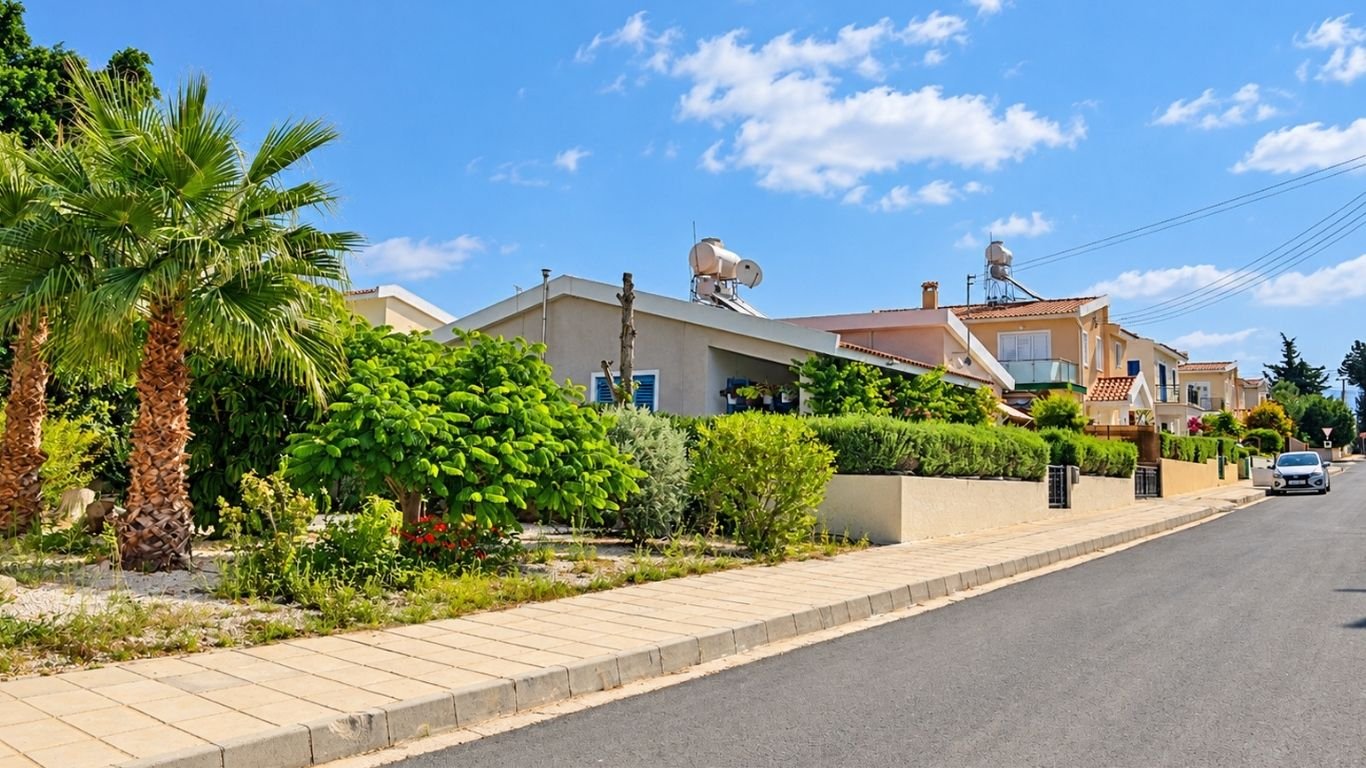 3 Bedroom Bungalow with a pool in Kissonerga, Paphos