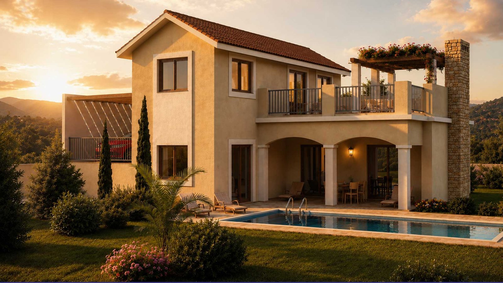 AENEAS-Back-Option-B 3 Bedroom Villa in Limassol