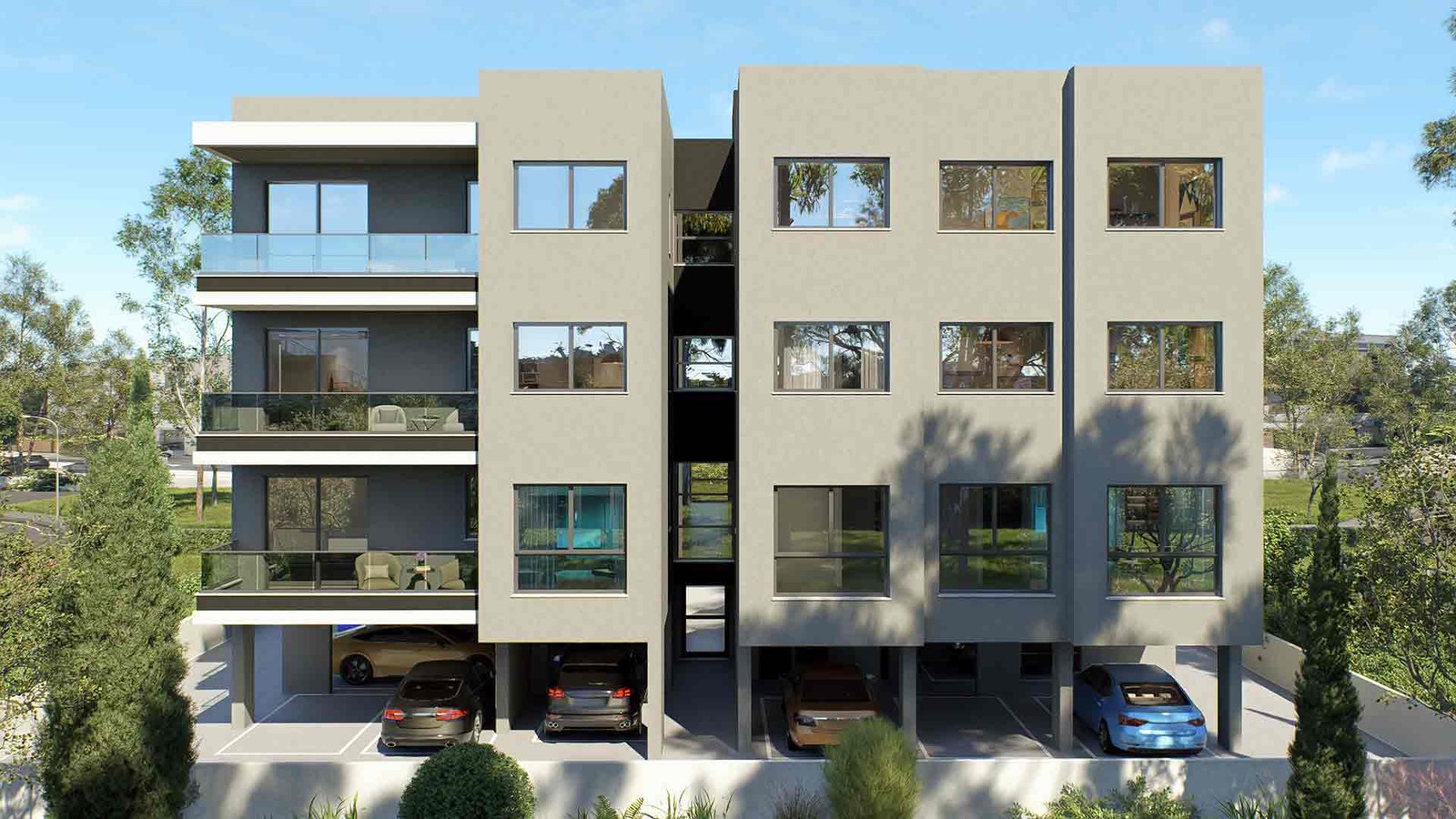 Back-Site_7 3 Bedroom Apartment in Paphos