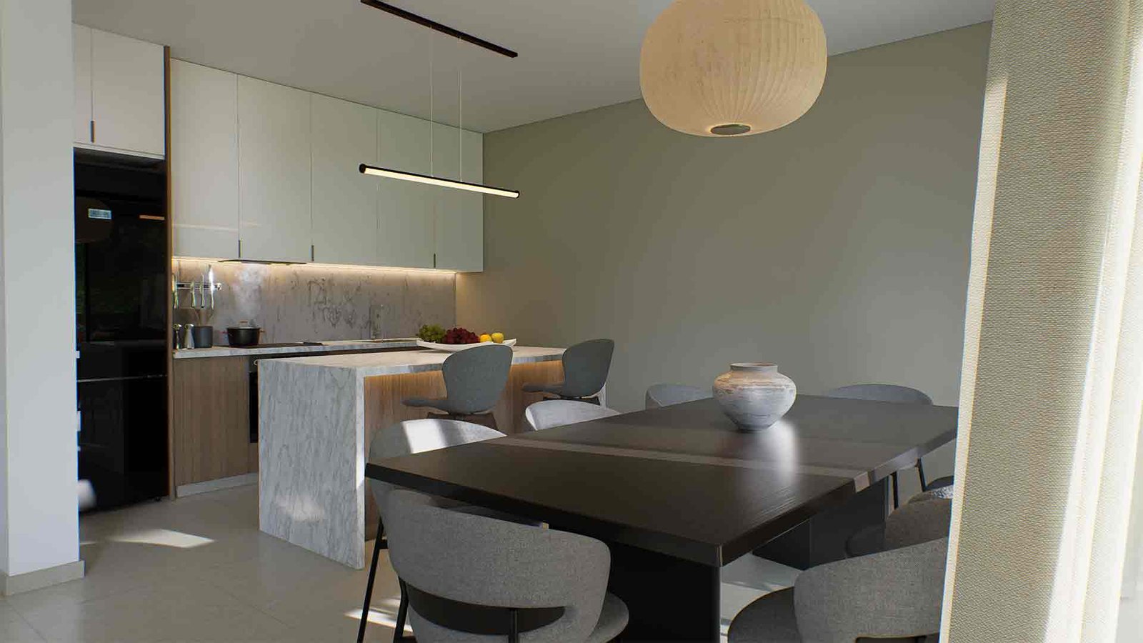 Dining-1_3 3 Bedroom Apartment in Polis