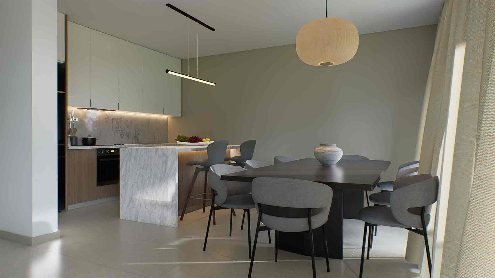 Dining-2_3 3 Bedroom Apartment in Polis