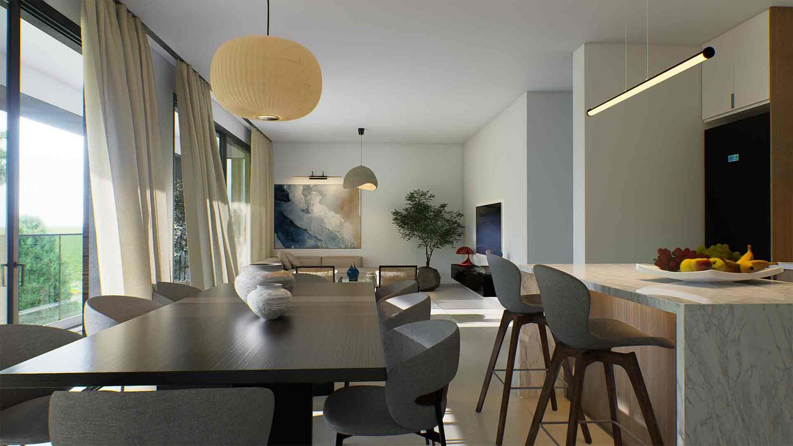 Dining-3_3 3 Bedroom Apartment in Polis