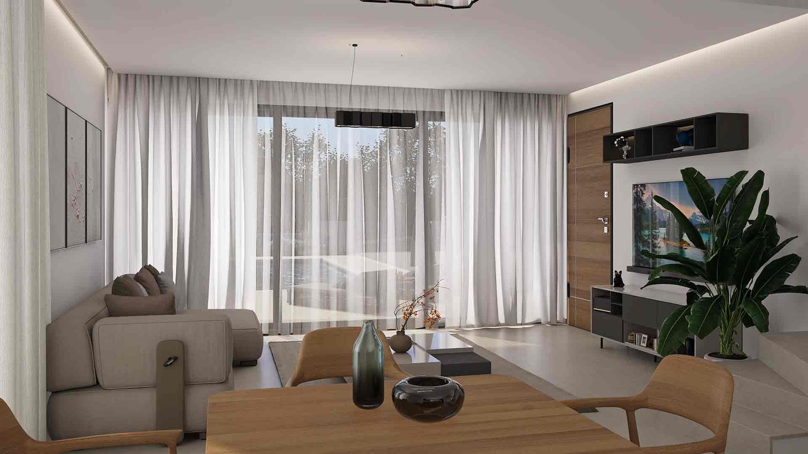 Dinning-Room 3 Bedroom Villa in Paphos