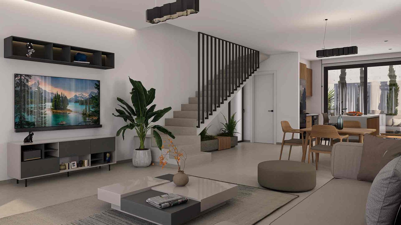 Living-room 3 Bedroom Villa in Paphos