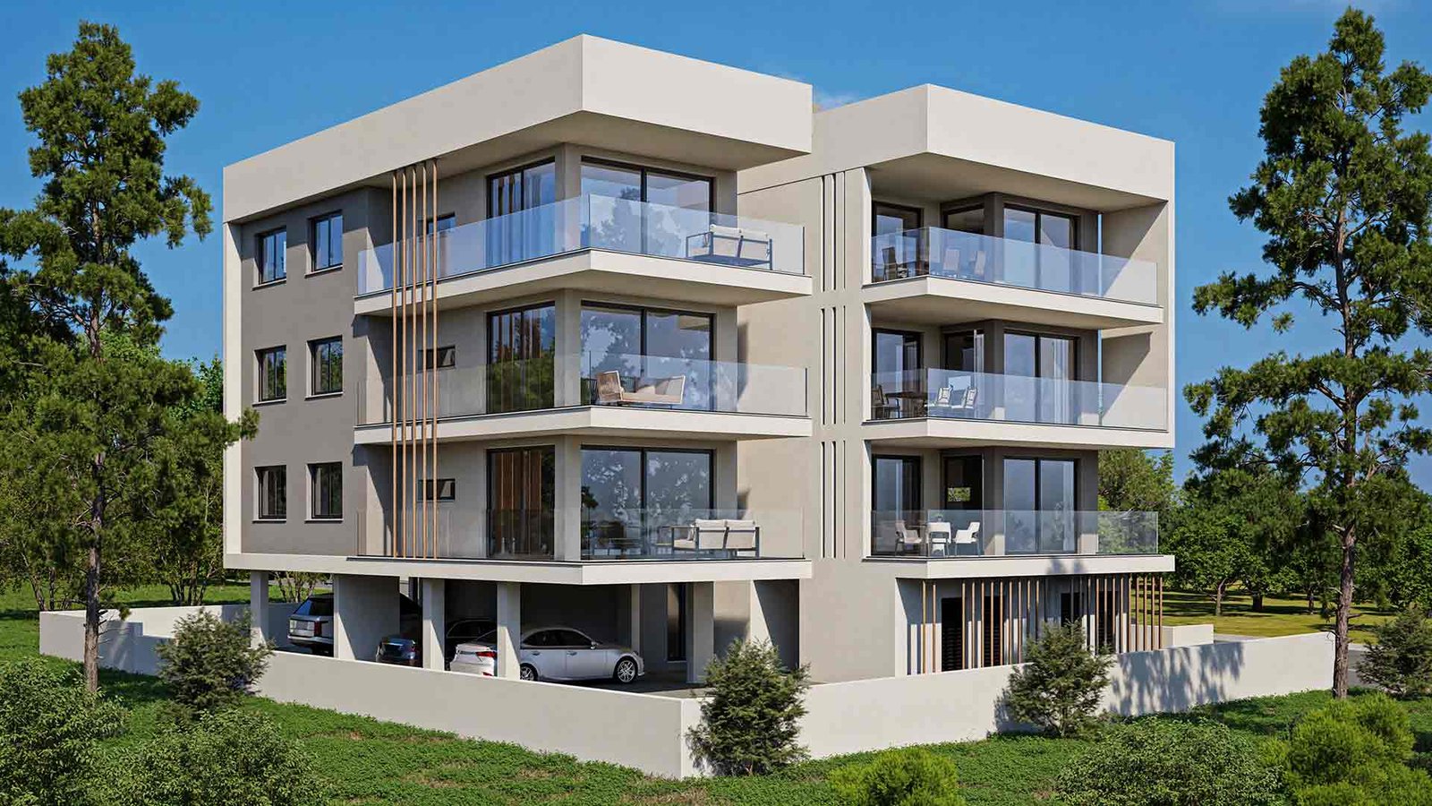 Side-View 3 Bedroom Apartment in Paphos