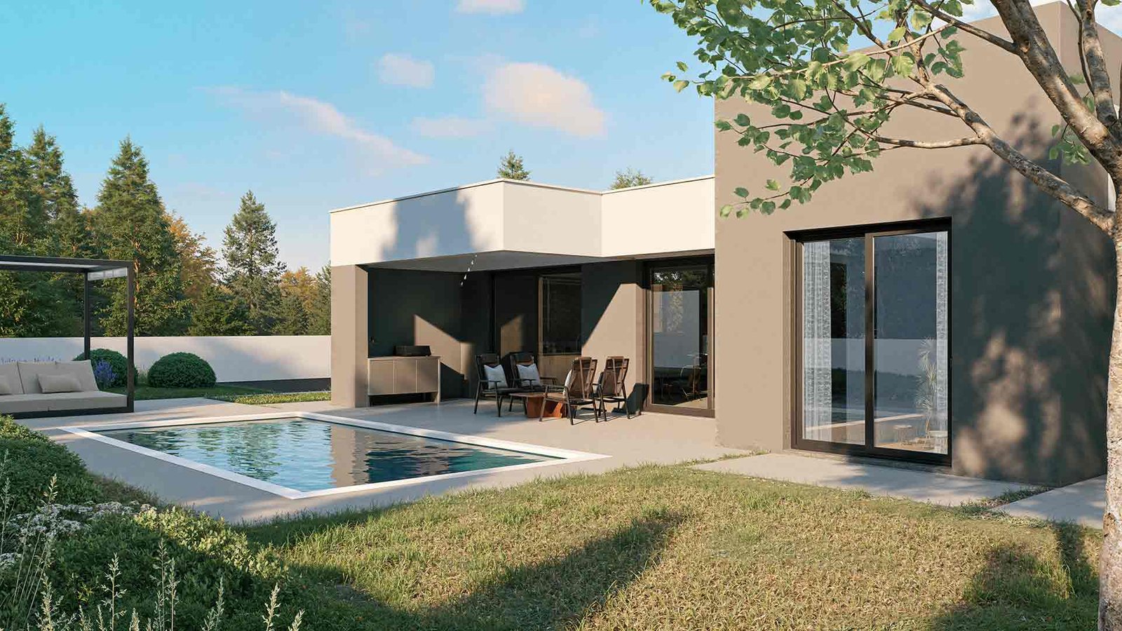 V1-Pool-View-B 3 Bedroom Villa in Paphos