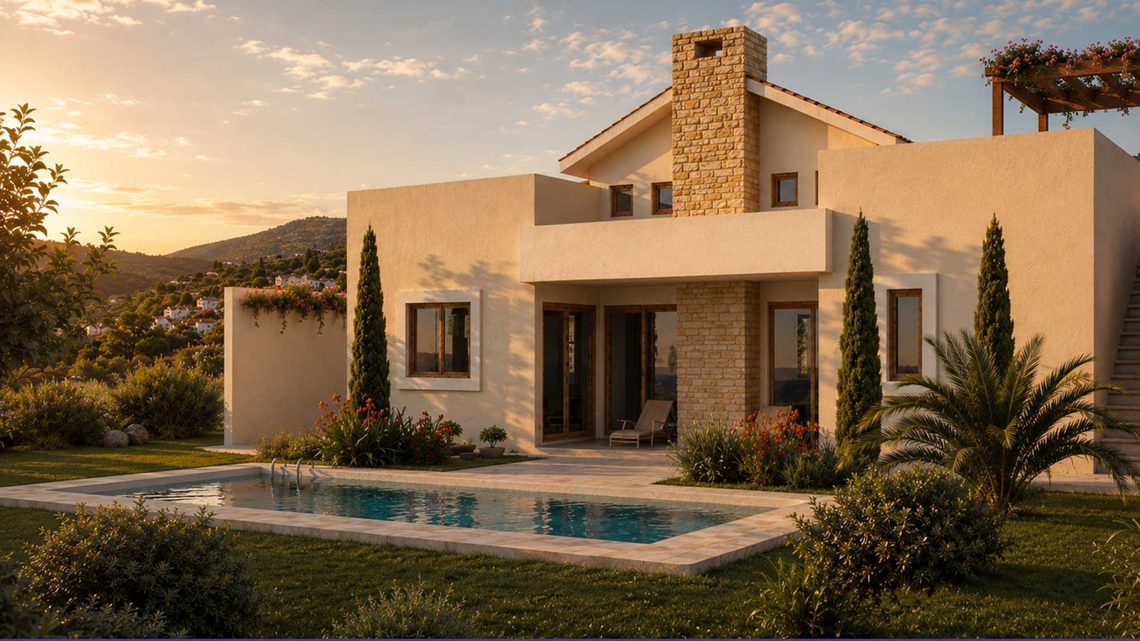 VILLA-TYPE-ADONIS-VILLA-Back-B 3 Bedroom Villa in Limassol